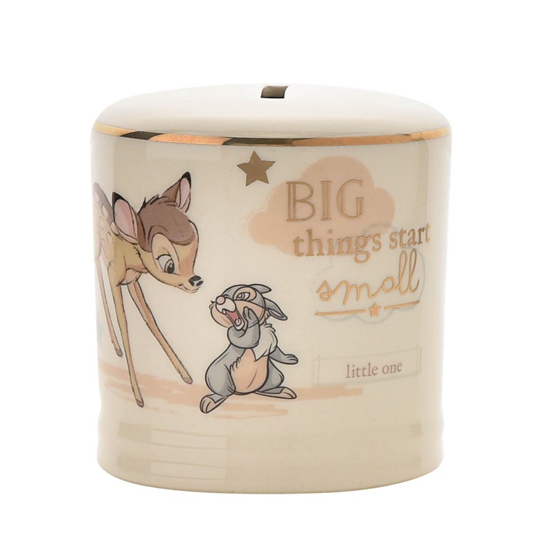 Widdop and Co Widdop & Co. Money Box, Ceramic, Gold, 8 x 8 x 8centimeters - Image 1